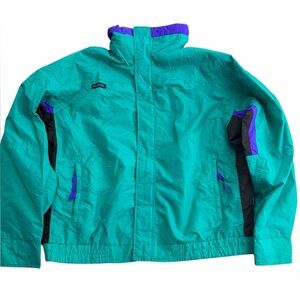 Columbia 90s Vintage Columbia Bugaboo Jacket Teal Purple Mens Large
